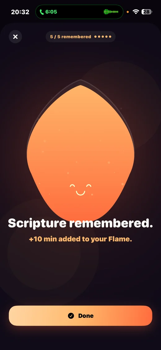 Scripture remembered result